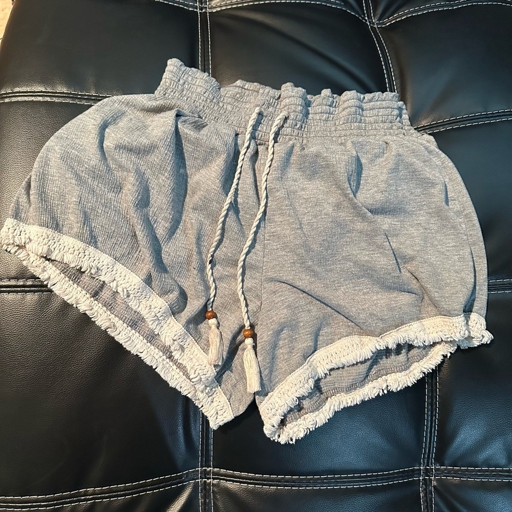 No Boundaries Gray Athletic Shorts
